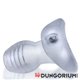 Glowhole- - Buttplug + LED insert - Small - Clear