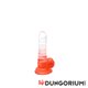 Cox Color - Clear Red - Suction Cup Dildo