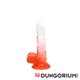 Cox Color - Clear Red - Suction Cup Dildo