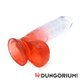 Cox Color - Clear Red - Suction Cup Dildo