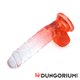 Cox Color - Clear Red - Suction Cup Dildo