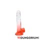 Cox Color - Clear Red - Suction Cup Dildo