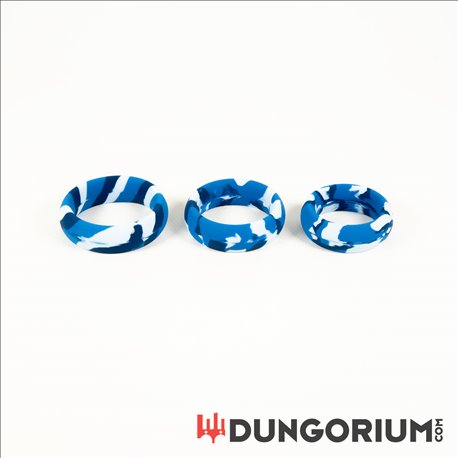 Silikon Cockring Camo Blu Soft