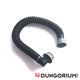 Gasmaskenschlauch mit abgewinkeltem Stecker