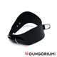 Schwarzes Lederhalsband mit D-Ring 