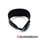 Schwarzes Lederhalsband mit D-Ring 