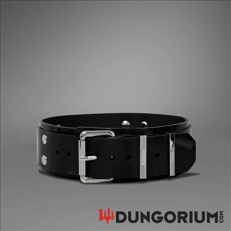 Silikon Halsband mit Schnalle und Dorn