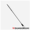 Reitgerte 69 cm lang schwarz/grau