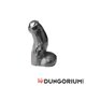 All Black Dildo - 17 cm