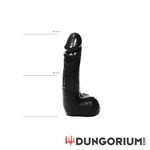 All Black Realistischer Dildo 20 cm in Schwarz