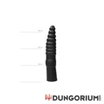 All Black Dildo 35 cm in Schwarz