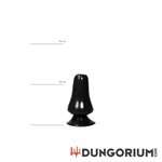 All Black Buttplug 13 cm in Schwarz