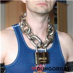 Extra schwere Halskette mit Schloss 