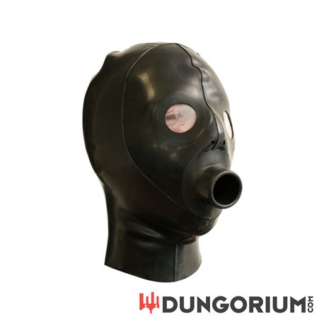 Mister B Rubber Extreme Piss Gag Hood-8718788013670