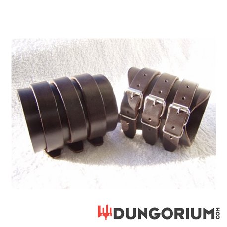 Lederarmband 10 cm Breite mit 3 Schnallen -0765588019003