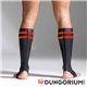 Neopren Socken Schwarz mit bunten Streifen 