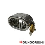 Ovaler Quetscher aus Edelstahl mit Spikes