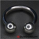 C-Ring "Horse Shoe" mit 2 Kugeln