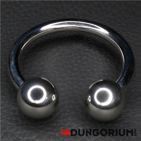 C-Ring "Horse Shoe" mit 2 Kugeln von Dark line 