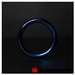 Edelstahl Cockring blau 