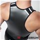 Neopren Tank Top schwarz mit bunten Absetzungen 
