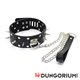 Halsband aus Kunstleder mit Spikes 