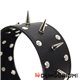 Halsband aus Kunstleder mit Spikes 