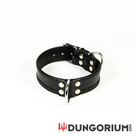 Mister B Leder Sklavenhalsband mit D-Ring -8718788012352