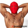 Lycra Maske rot Eyes open only 