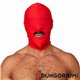 Lycra Maske rot Open Mouth