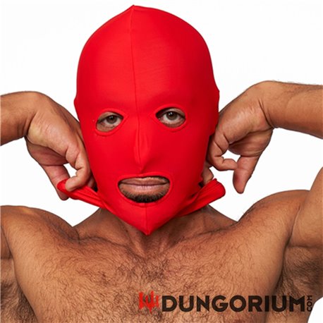 Lycra Maske red eyes and mouth open -8718788885550