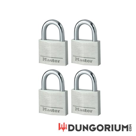 Master Lock 4er Set Vorhängeschloss aus Aluminium 30 mm-3520190934642