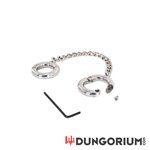 Edelstahl Ringe an Kette für Zehen oder Daumen