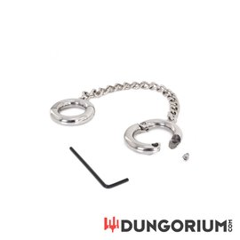 Edelstahl Ringe an Kette für Zehen oder Daumen