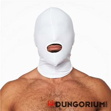 Mister B Weiße Lycra Maske - Openmouth -8718788888025