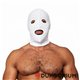 Mister B weiße Lycra Maske - Eyes and Mouth Open