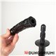 Dungotube Stahlrohr mit Vac-U-Lock Basis - Beispiel mit Dildo