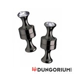 Magnetische Nippelklemmen mit Glitzerstein 