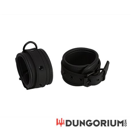 Neopren Handfessel schwarz mit D-Ring -810001681784