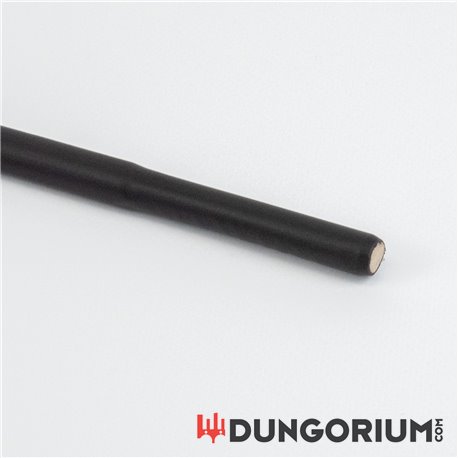 Ungeschälter Rohrstock mit Gummiüberzug schwarz-456