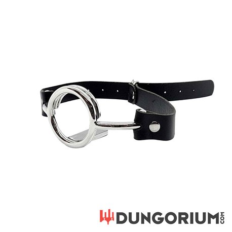 Stainless Steel Ring Gag With Tongue Depressor-8720195153115